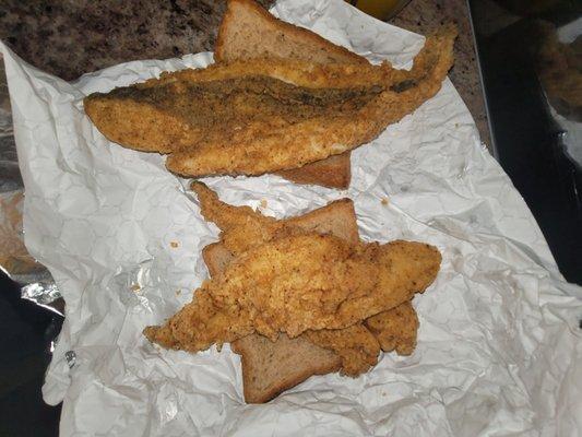 Fried fish sandwich