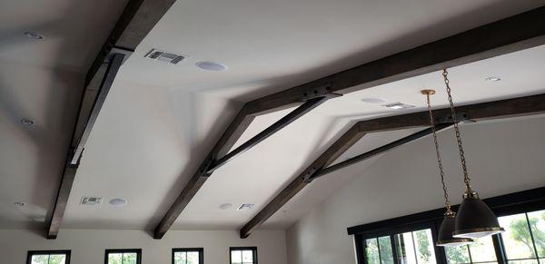 Wood Beams Staining