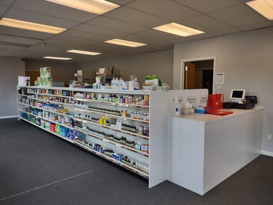 In addition to prescriptions, we offer a variety of vitamins, supplements, and personal sundries.