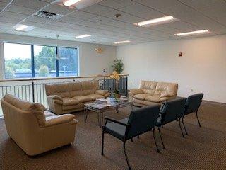 Spacious and comfortable waiting room.