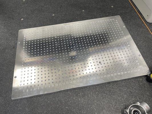 Custom CMM Inspection Plate