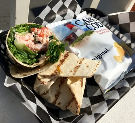 Lobster salad wrap