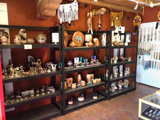 Handmade Pottery Horse Hair Pottery) Gina Arrighetti, James Benally, Vail Family, Tamaria Arviso,Tony Lorenzo, Sylvia Johnson, David Yazzie