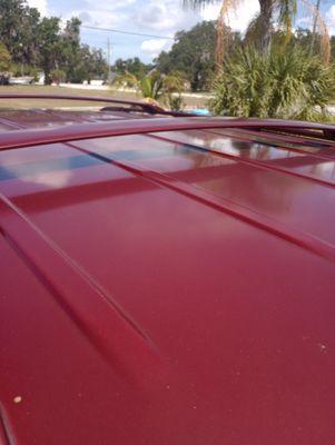 Roof rack should not have been painted