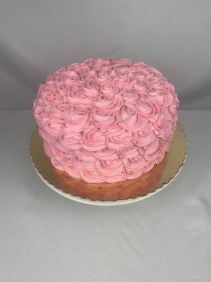 Pretty in pink Rosetta cake