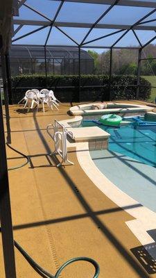 Pool area cleaning