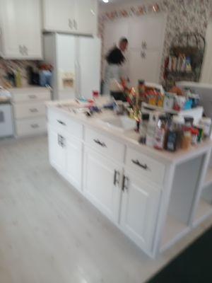 Finish project of cabinet job in rogersville Alabama