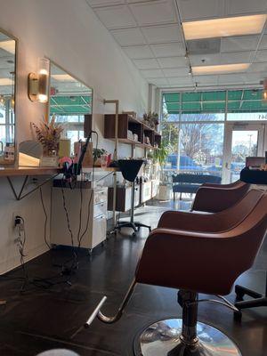 Salon in afternoon light.