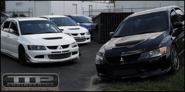 Tons of Mitsubishi Lancer Evolutions come to TTP Engineering to get mechanical work, maintenance, repairs, servicing & tuning.