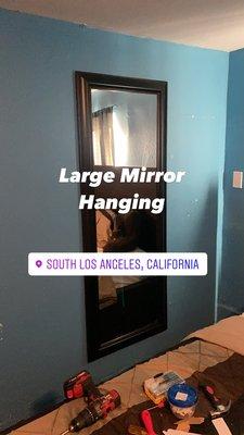 Large Mirror Mounted