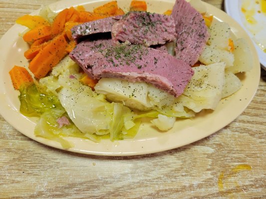 Corn beef and cabbage special