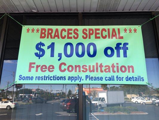 Braces Special.