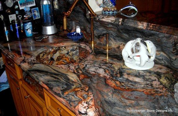 Fusion granite with Stone Sink