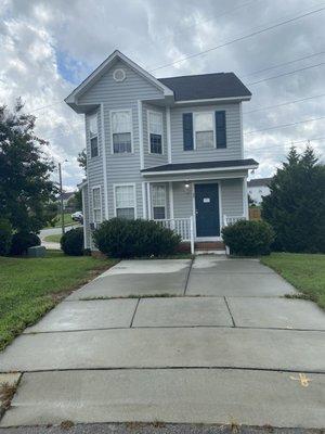 Full house and driveway