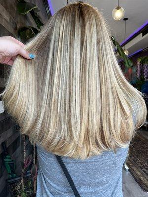 Baby blonde balayage