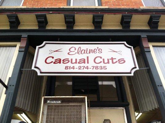 Elaine's Casual Cuts-- Coudersport, PA, Storefront