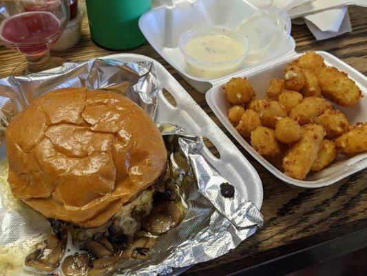 Swiss Cow and fried cheese curds