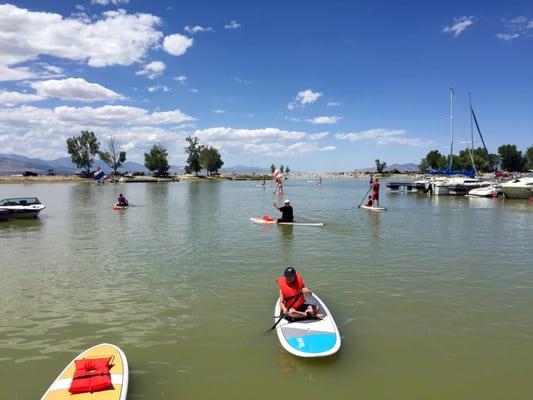 Another great day to paddle at Utah Lake Provo Marina