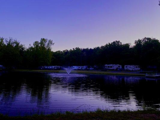 Sunset at Fredericksburg KOA