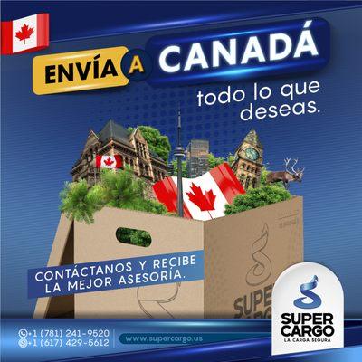 Realiza tus envíos a Canadá y recibe directamente en tu domicilio.