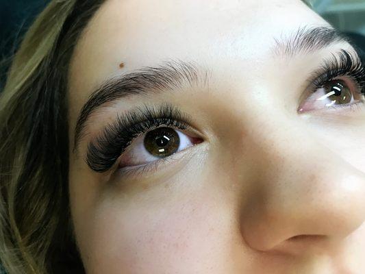 Volume lash extensions