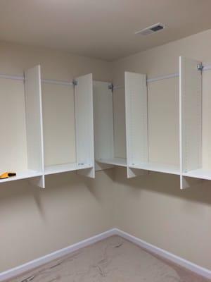 Master Walk in Closet Make Over in Progress