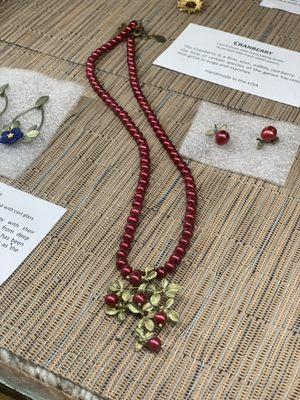 Cranberry necklace