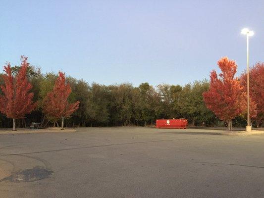 Autumn colors in the Fiesta Square parking lot.