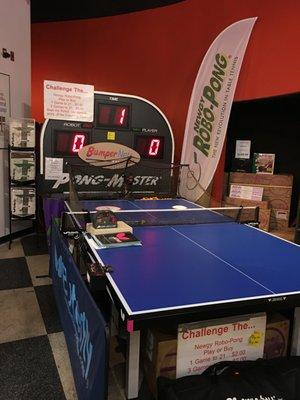 Our Ping Pong Robot is a very popular game! Can you beat the robot?