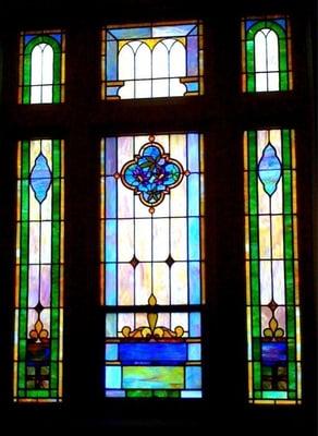 One of our beautiful stained glass windows.