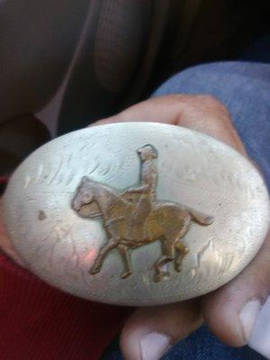 I found this buckle in a storage.. in Texas.. wat can you tell me about it .