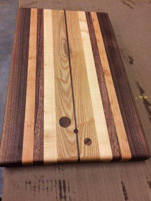 Project #1: Cutting board with inlaid plugs