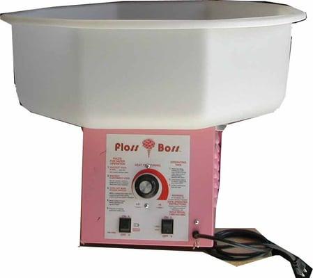 Cotton Candy Machine - 50 cones per serving $65 + $15 additional ($45 with jumper rental)