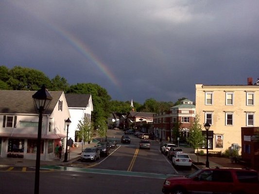 Downtown Hignham MA (prior to yellow building collapse from snow)