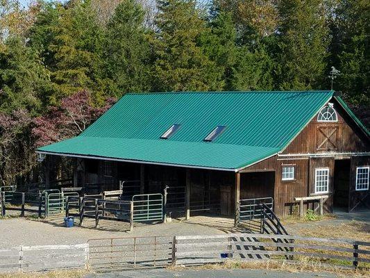 New metal roof