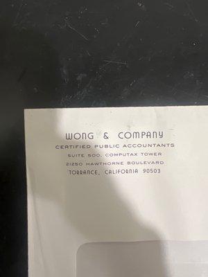 Wong Christopher CPA Wong & Company