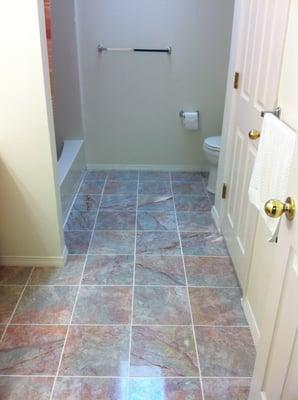 Install tile