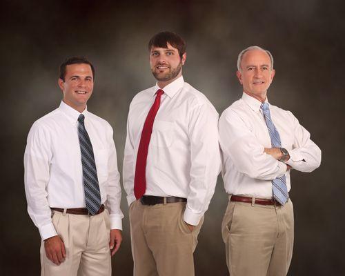 Drs. Stewart Helton, Beau Upshaw and Vic Koehler look forward to serving your dental needs.