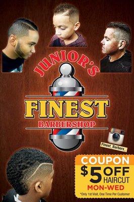 Junior's Finest Barbershop Flyer March / 2016