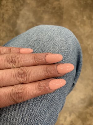 Almond shaped nails!