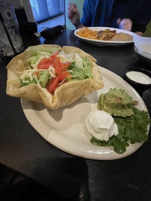 2-12-2023  Taco Salad with fajita chicken