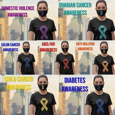 We create Glitter Ribbon Awareness shirts