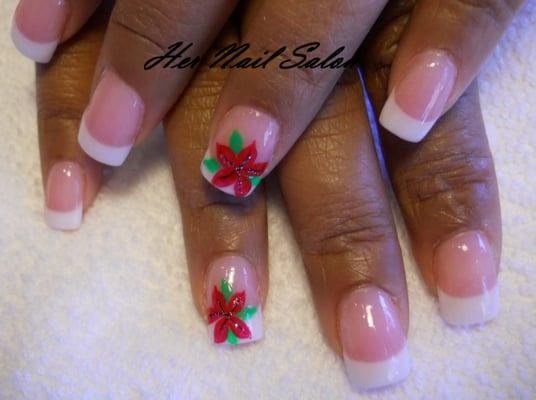 Nexgenails with a Christmas touch.