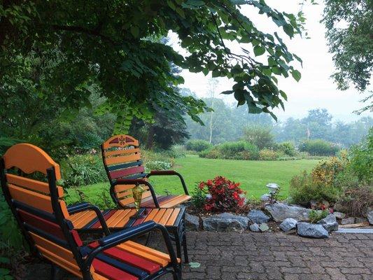 Lounge outside in the beautiful gardens