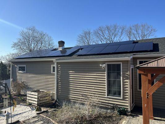 Solar panels and new roof