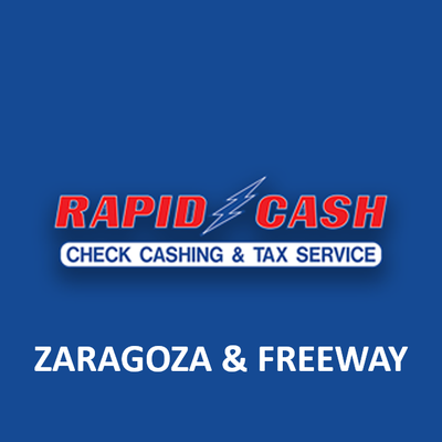 Rapid Cash is at Zaragoza and Freeway East