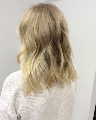 Blonde ombré and cut by Jill