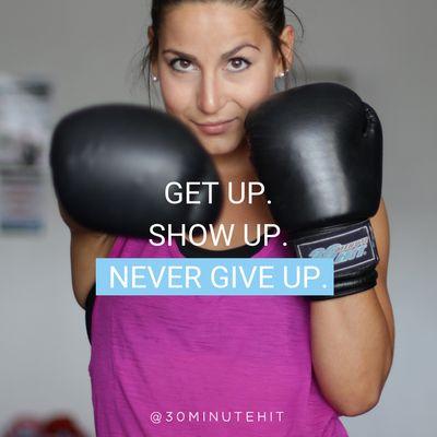 Never give up!