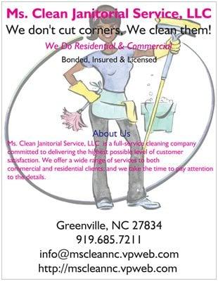 Ms. Clean Janitorial Service