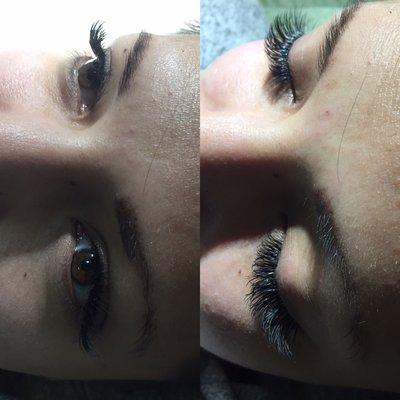 Loving her Full Set Eyelash Extension